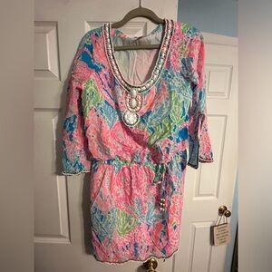 Lilly Pulitzer dress - Delisa, Let’s cha cha, Medium